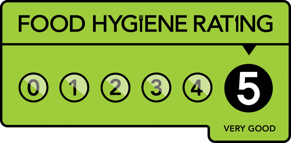 5 star Food Hygiene Rating